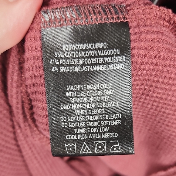 ANDREW MARC  Women's Long Sleeve Asymmetrical Thermal Tunic Faux Leather Trim 3X - Picture 8 of 11